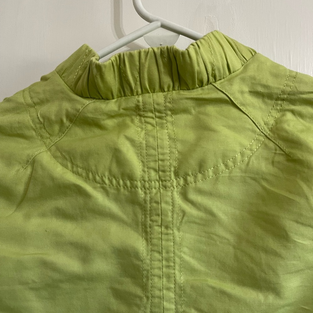Coldwater Creek Women’s Size 12 Lime Green Button 3/4 Sleeve Jacket - Picture 8 of 11